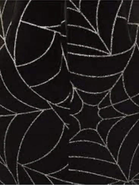 Modcloth x Collectif Spiderweb Dress Goth Punk Velvet Stretch - Picture 5 of 8